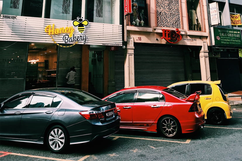 Cars Parked In Malaysia
