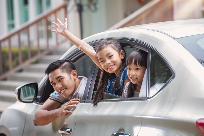 Family Car With Kids