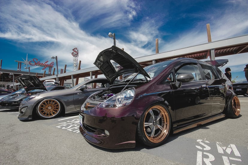 Multiple Cars At Car Meet