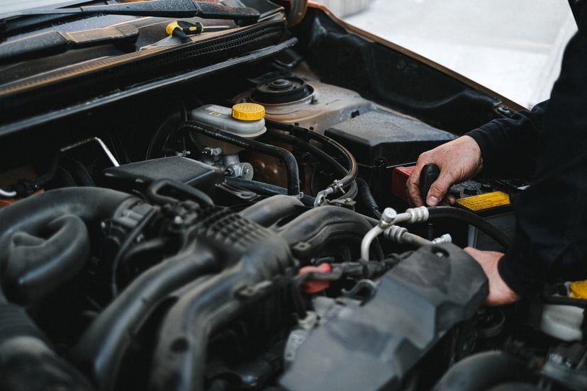 Car Engine Open Hood
