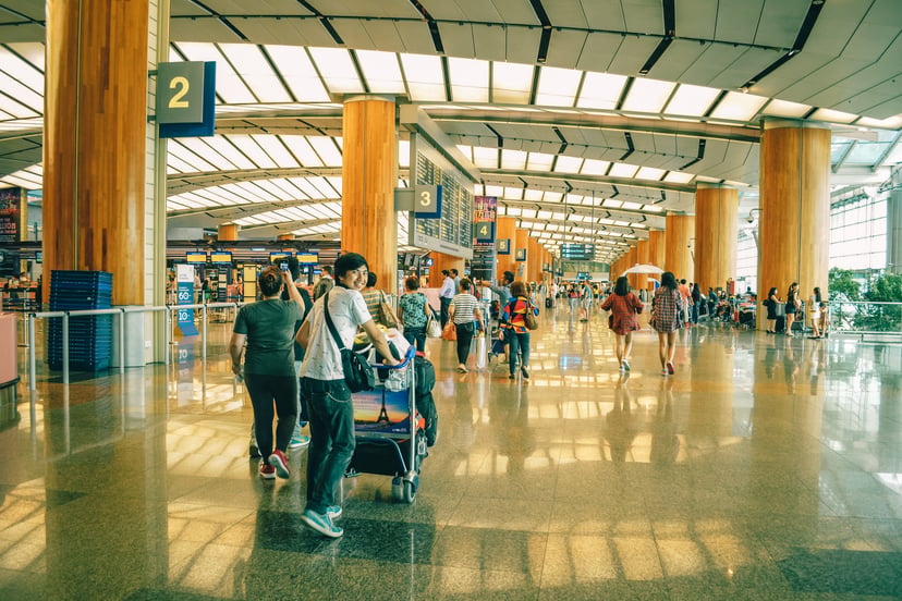 Singapore Airport Populated