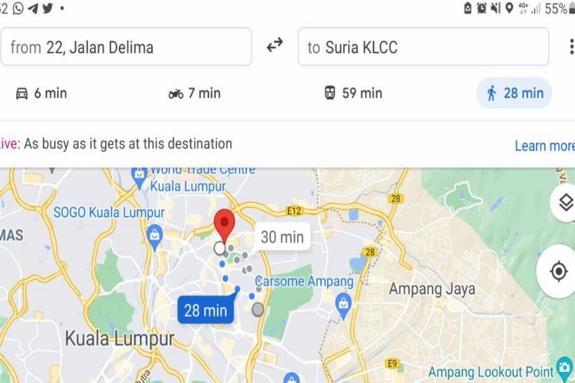 Google Maps Offer Other Options