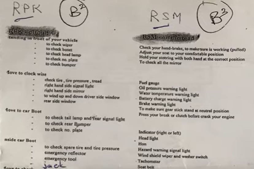 Basic Car Safety Checklist
