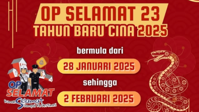 PDRM Akan Memulakan Op Selamat 23 dari 28 Jan hingga 2 Feb Sempena Tahun Baru Cina, photo 1
