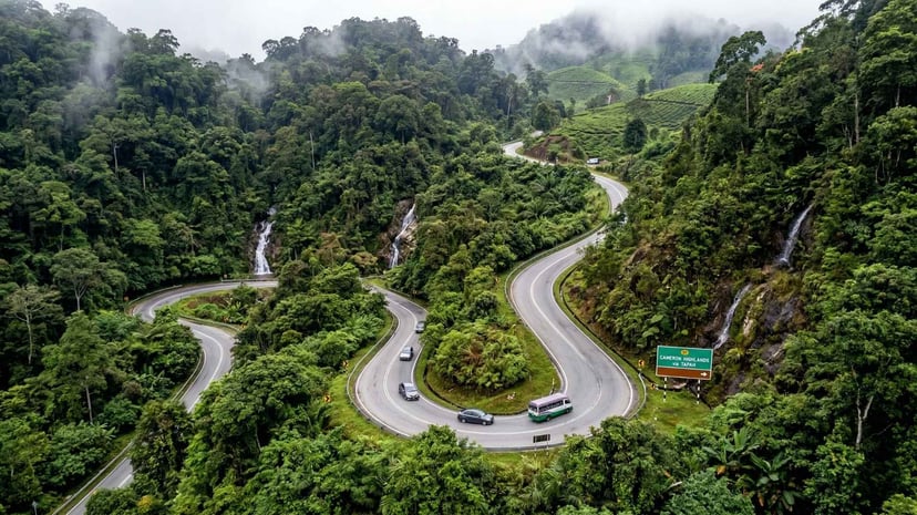 Jalan Gunung Terbaik 2: Laluan Cameron Highlands melalui Tapah