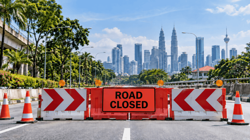 34 Kl Roads Shut