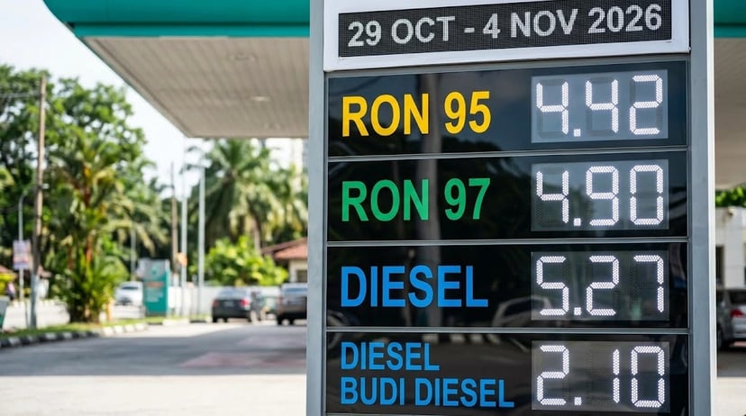 Harga minyak Malaysia: 29 Okt hingga 4 Nov 2026